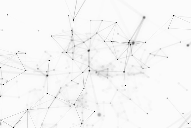 A background with lines and dots that say the word data.