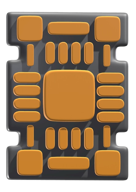 a black and orange game controller with orange buttons on it