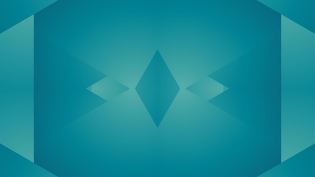 a blue background with a geometric design in the middle.