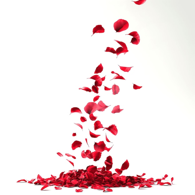 a bunch of petals that say  petals  and the word love