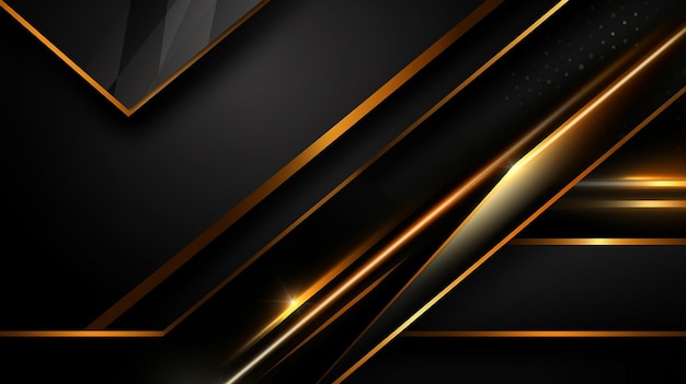 A close up of a black and gold background with a diagonal design generative ai