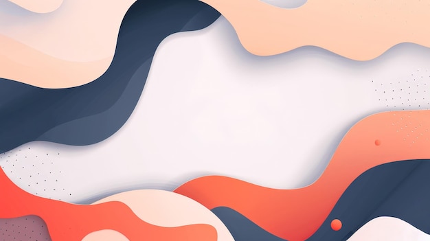 A colorful abstract background with a blue and orange wave
