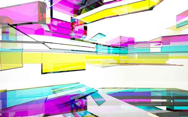 A colorful abstract image of a glass wall with the word glass on it.