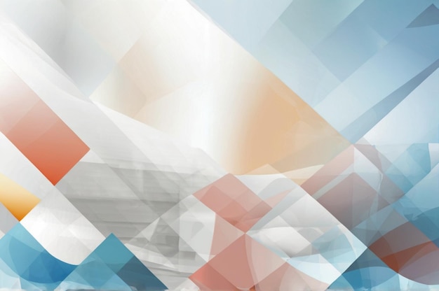 a colorful abstract painting of a blue pink and white abstract geometric background