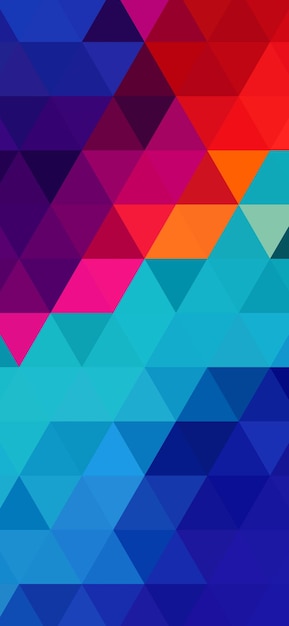 a colorful background of the triangles of different colors