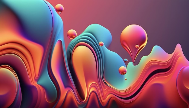 A colorful background with a colorful liquid design.