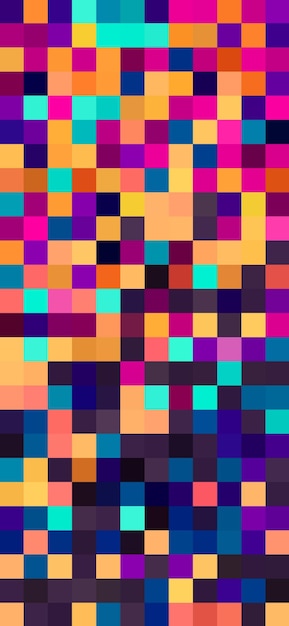 a colorful background with a colorful pattern of squares and the words  no matter what time you are