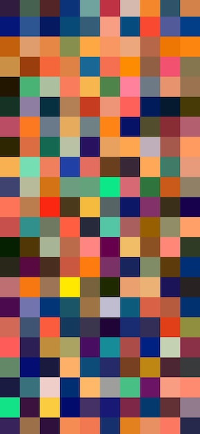 a colorful background with a pattern of squares that say  no