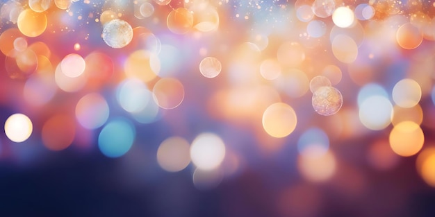 a colorful blurry background featuring an orange and yellow circle