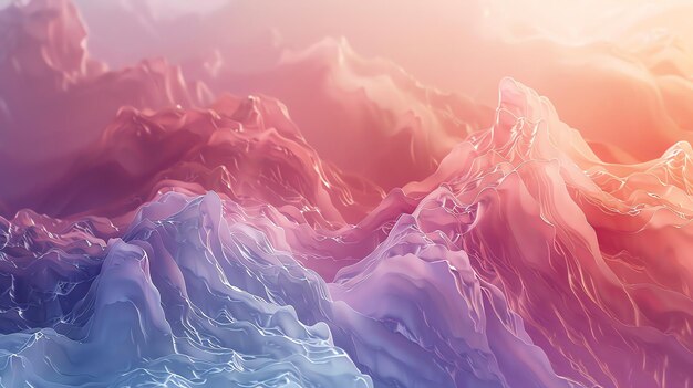 a colorful image of the ocean with the colors purple and pink