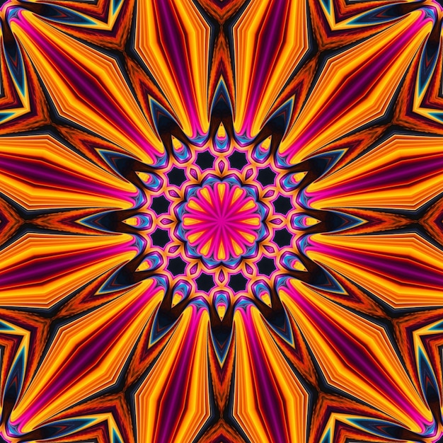 A colorful kaleidoscope is made up of a kaleidoscope.