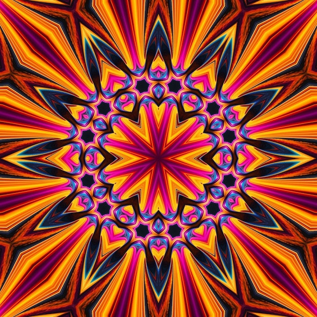 A colorful kaleidoscope of bright colors is made up of a kaleidoscope.