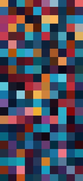 a colorful pattern of the squares in the middle of the picture