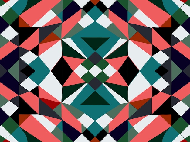 a colorful square with a square in the middle