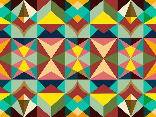 a colorful square with a star on it