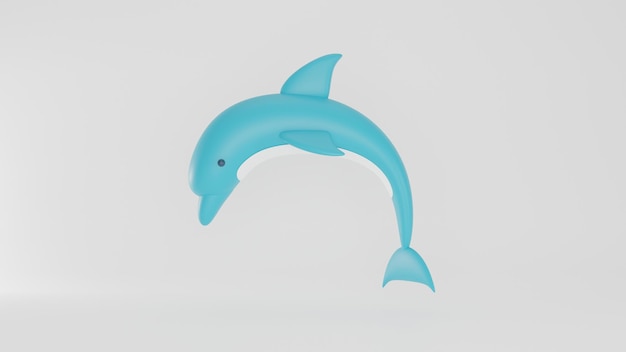 A dolphin with a tail and tail
