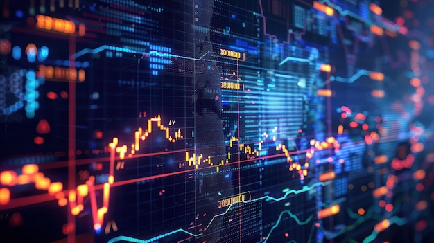 a graph with the word financial on it