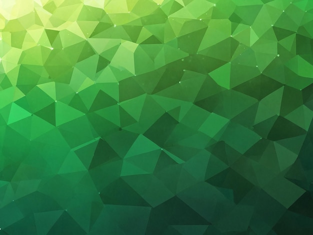 a green and blue geometric background with a green geometric pattern