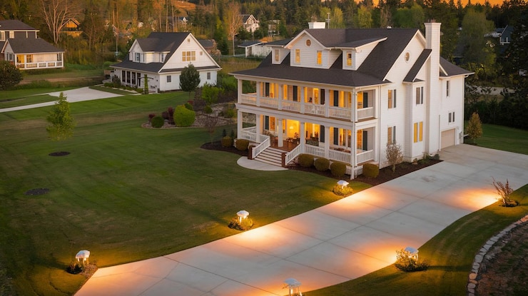 a house with a porch that has a porch with a porch that has a porch with a porch light