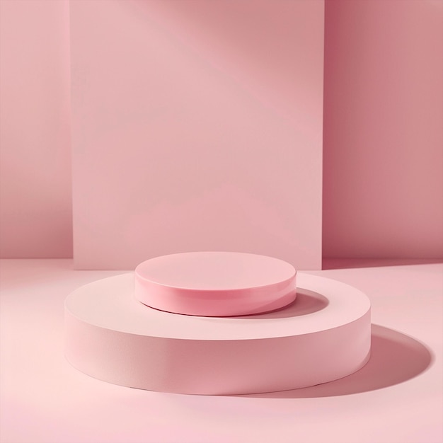 a pink object with a white top sits on a pink floor
