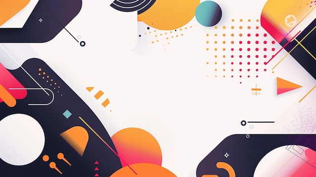 a poster with a colorful design with a picture of a woman and a bird on it
