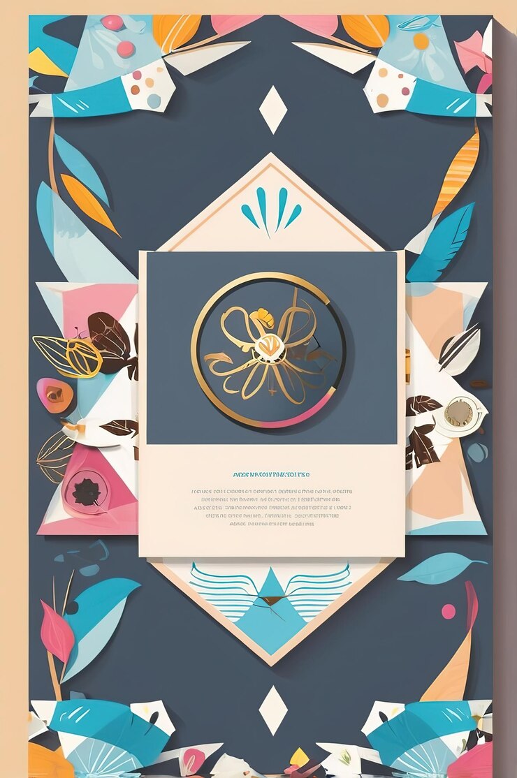 Fotoğraf a poster with a flower and a picture of a flower