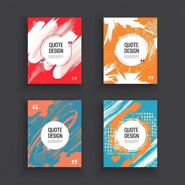 a series of colorful boxes with the word quot quote quot on them