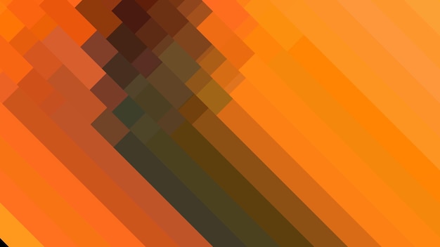 a series of orange and pink lines with a black background
