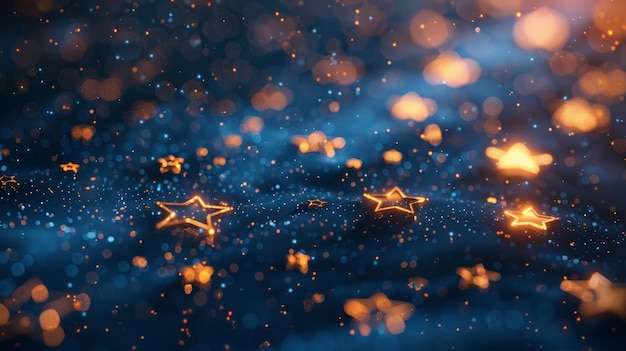 a starry night sky with a blue background the stars are scattered throughout the sky creating a sens