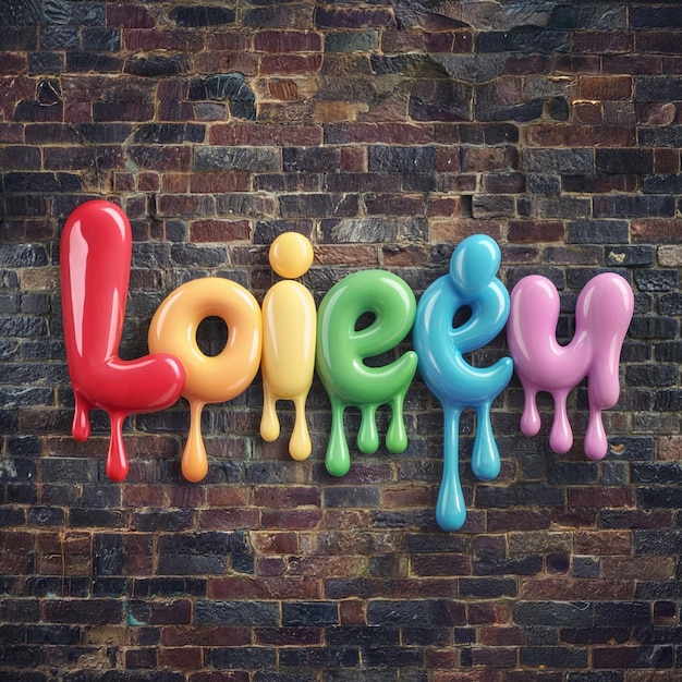 a wall with the word lady written on it