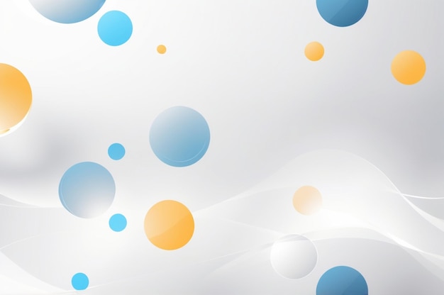 a white background with blue and yellow circles and a white background