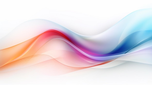 Abstract background with colorful waves and lines generative ai