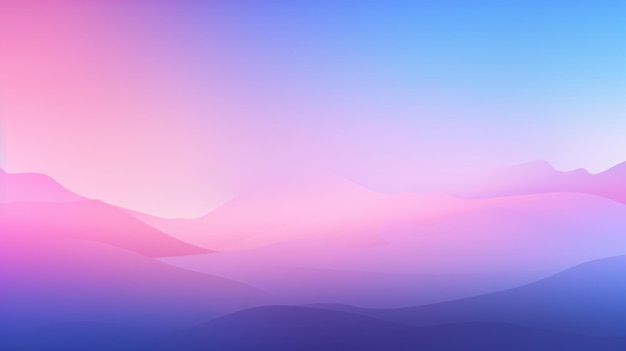 Abstract background with smooth wavy lines in pink and blue colors
