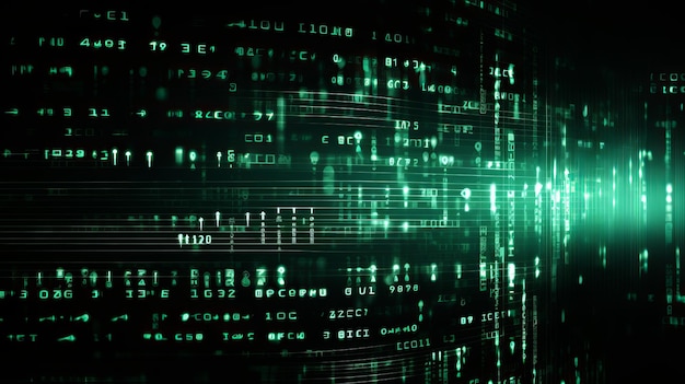 Abstract binary code pattern for digital programming texture design and software development concept