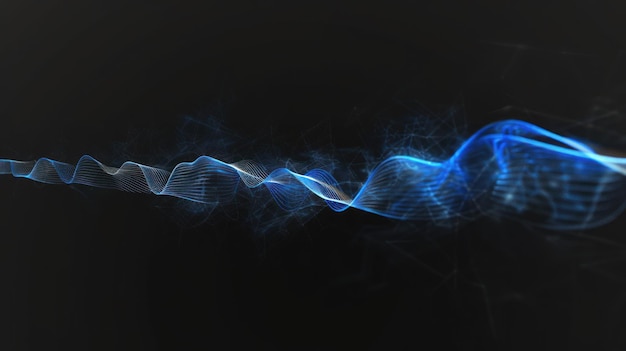 Abstract Blue Wave