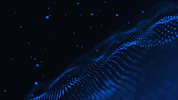 abstract blue wave
