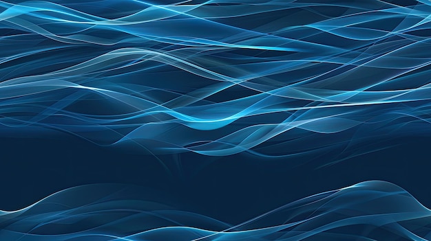 abstract blue white and orange lines are set against a dark background the lines appear to be waving creating a sense of motion seamless pattern