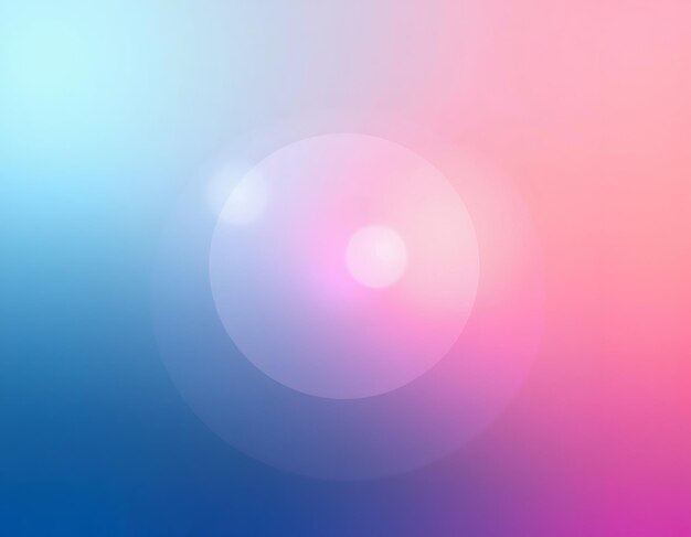 Abstract blurred background with a white circle and two light sources in the middle