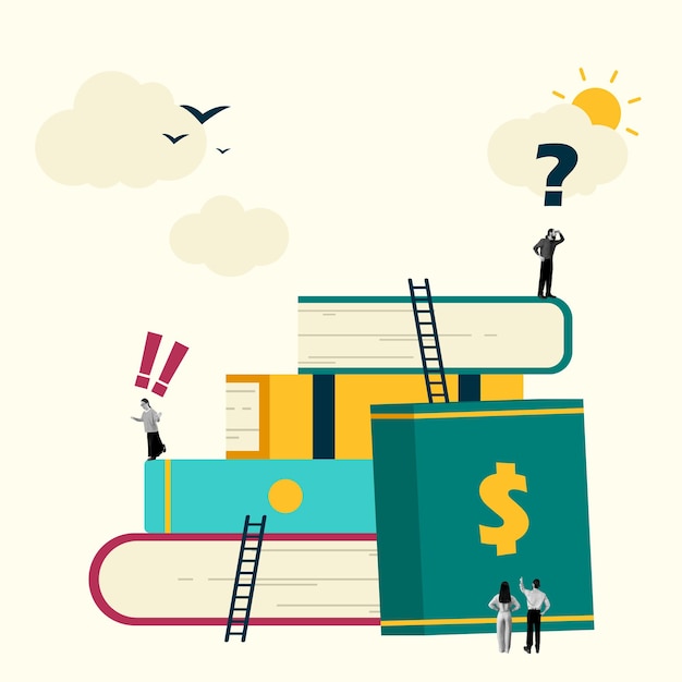 Abstract Business Concepts People Working Flat Vector Illustration Creative Design