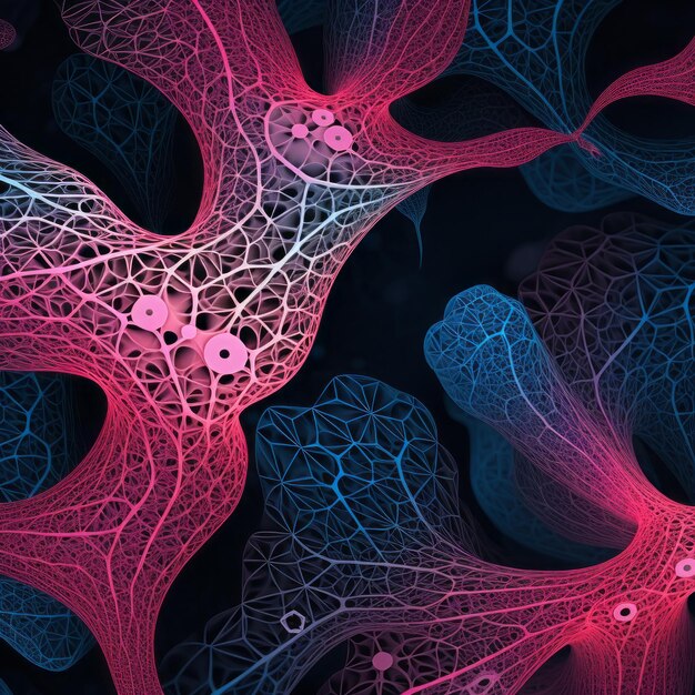 Abstract Cellular Structure A Web Development Background Inspired By Biomimicry