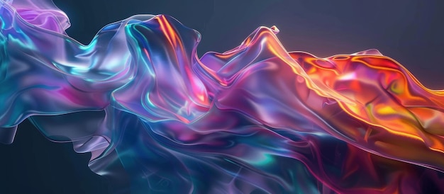 Abstract Colorful Fluid Design