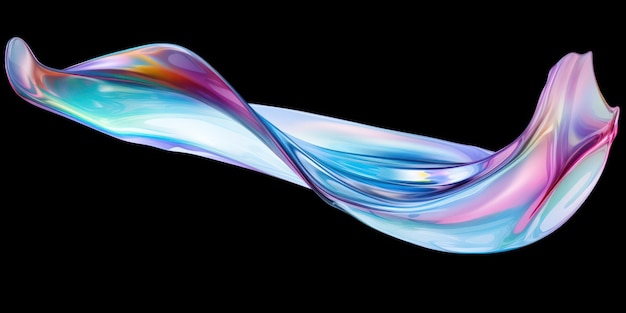 Abstract Colorful Fluid Wave