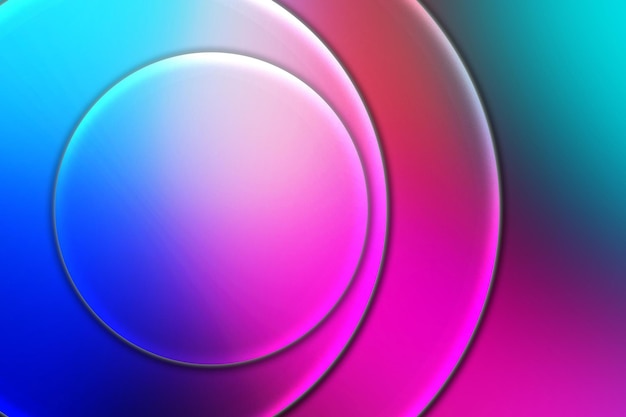 Abstract Colorful Spheres and Gradient Background