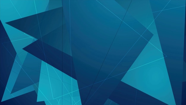 Abstract dark blue geometric polygonal background