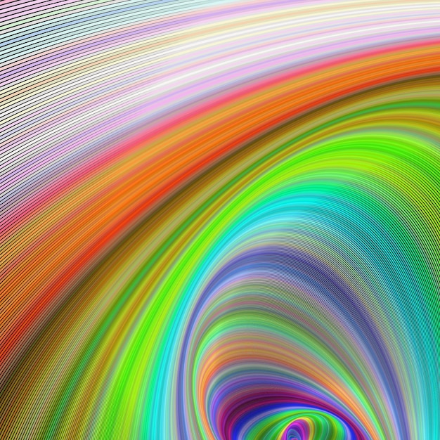 abstract fractal spiral design background 3d rendering