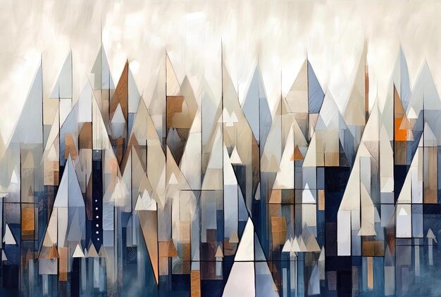 abstract geometric triangle pattern