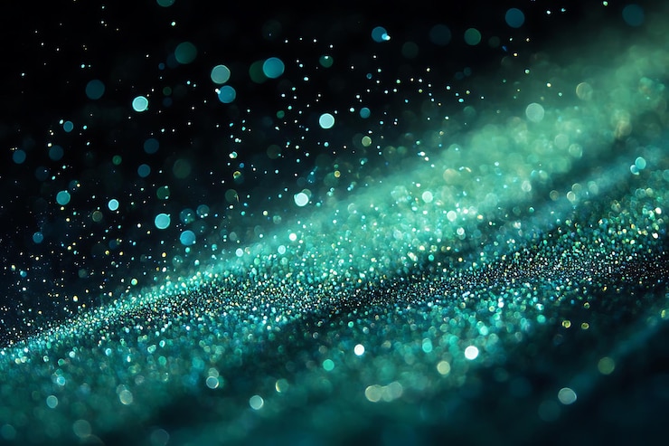Abstract Glittering Background with Bokeh Effect