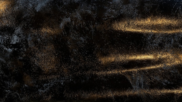 Abstract metallic texture background with golden light