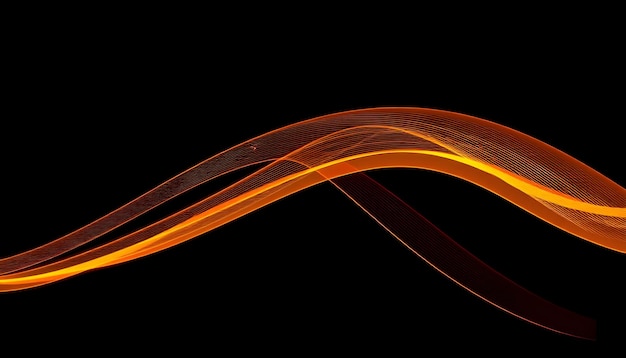 abstract orange waves