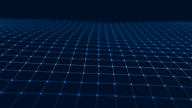 abstract polygonal background with connecting dots and lines connection technology background
